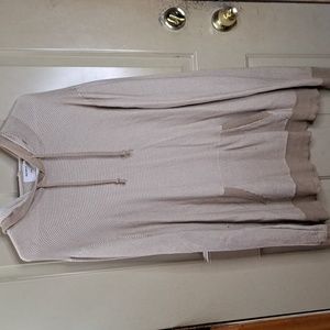 Old Navy Beige Waffle Knit Hoodie